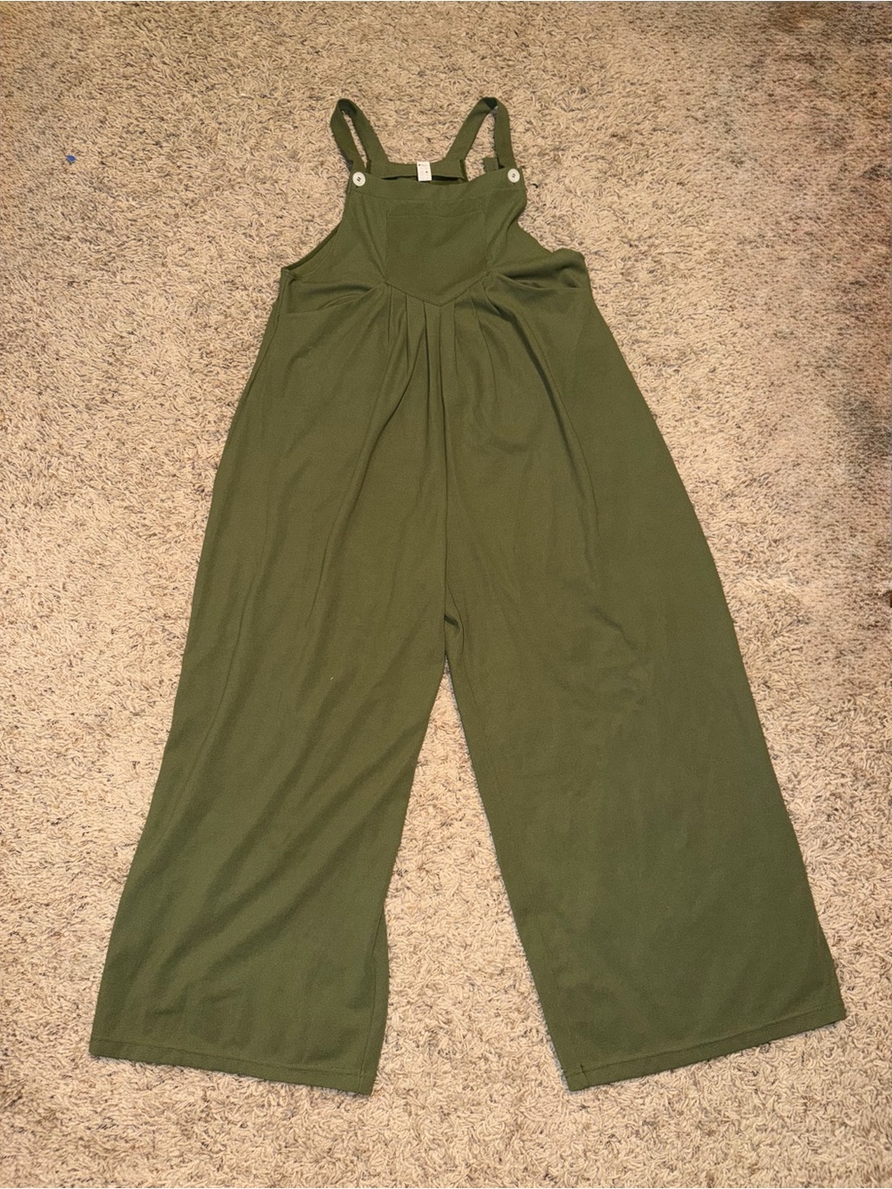 Olive Green Wide-Leg Halara overalls size large